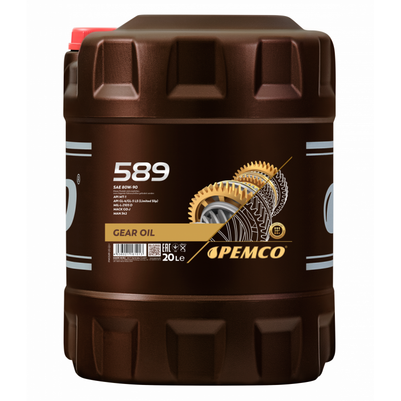 Масло трансмиссионное PEMCO 589 80W-90 GL-4/GL-5 LS (Limited Slip)