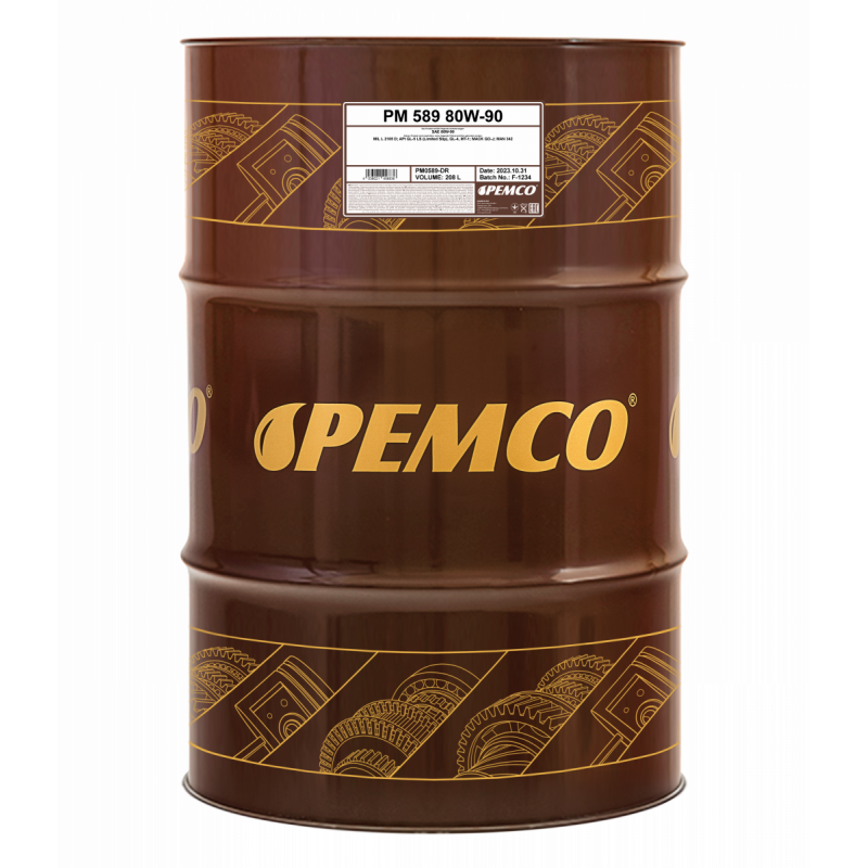 Масло трансмиссионное PEMCO 589 80W-90 GL-4/GL-5 LS (Limited Slip)